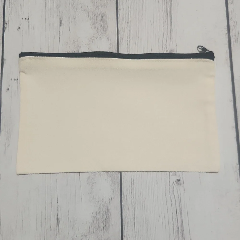 Inital A In Floral Design Pouch Great For Makeup, Pencils, Pens, Crayons Etc.